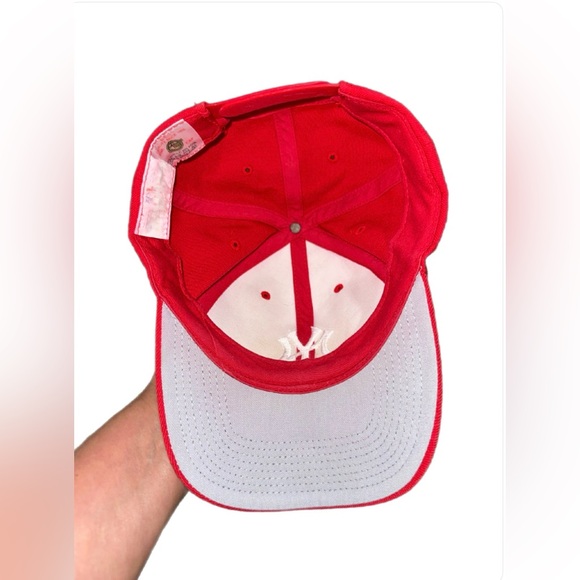 Red NY Logo Baseball Cap - Classic Team Style - Picture 5 of 10